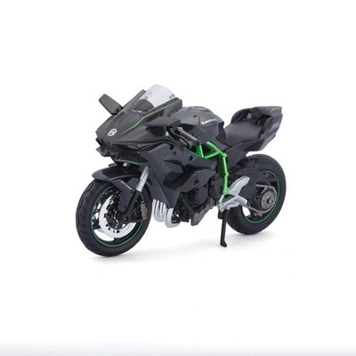 Maisto Kawasaki Ninja H2R Modell Motorrad 1:12 Schwarz Metallspritzguss ab 3 J