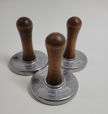 Vintage Nordic Ware Cookie Stamp Set of 3 Christmas Holiday Pattern Wood & Metal