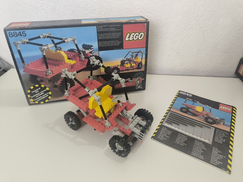 lego 8845 expert builder dune buggy box and manual vintage