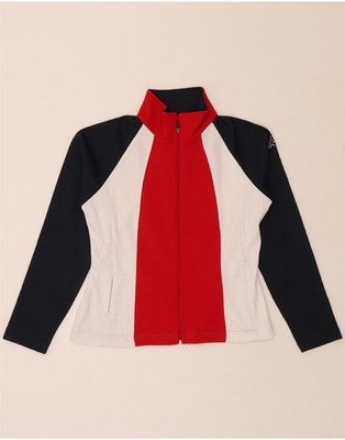 KAPPA Womens Tracksuit Top Jacket UK 10 Small Multicoloured Colourblock IS04