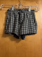 Abercrombie Kids Girls Shorts Size 5/6 Adjustable Waist Black And White