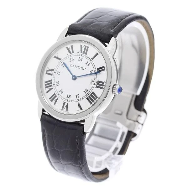Cartier — Cartier Ronde Solo 2934 36mm SS Silver Dial Quartz Date Watch #C7658