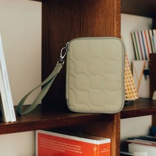 Hobonichi Techo Original A6 Zip Cover Quilt Sage Green Pouch Style