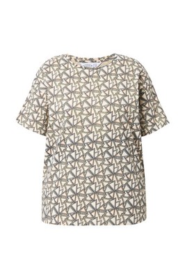 Studio Untold Damen große Größen T Shirt oversized grafisches Muster 840674