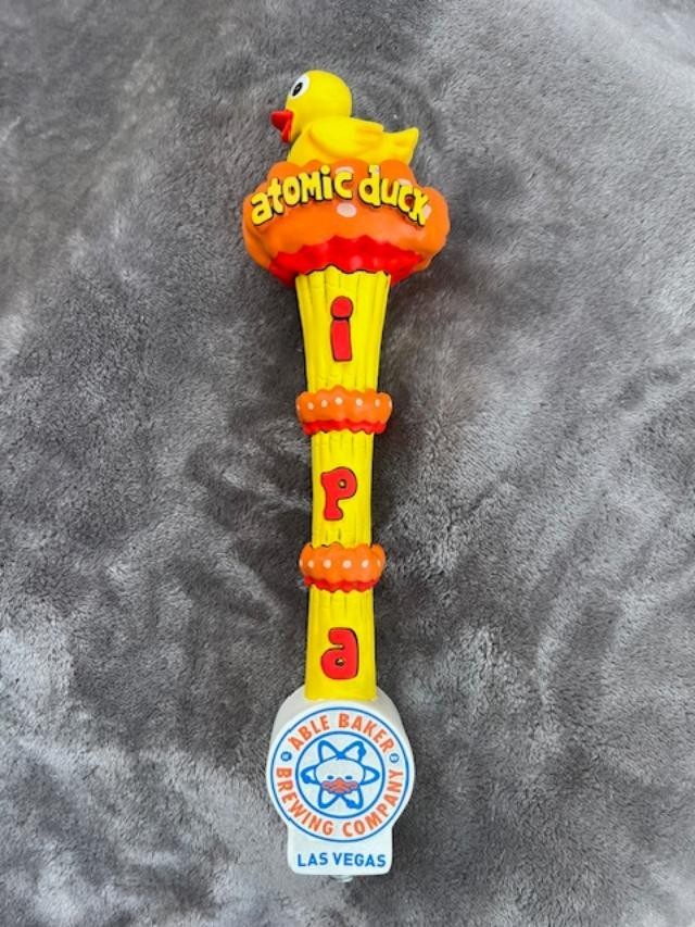 Able Baker Brewing Co. Las Vegas, Nevada ATOMIC DUCK IPA Beer Tap Handle