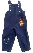 Vintage 2003 Disney Embroidered Tigger  Pooh Nautical themed Overalls 24 mos