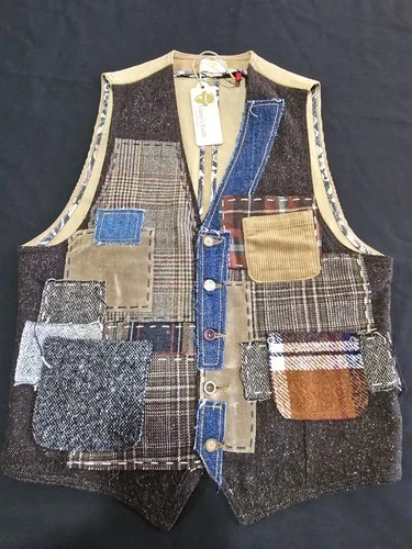 Garry's Earth Vest Handcrafted Made In Italy Size M Cod.45 image 3