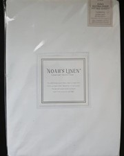 Noah's Linen 100 % Cotton Luxury Extra Deep Fitted Sheet King Size White