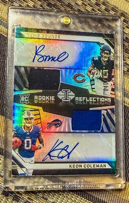 2024 Illusions Rome Odunze and Keon Coleman Rookie Reflection RPA 40/199! 🔥🔥🔥