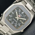 GENUINE VINTAGE SEIKO 5 AUTOMATIC JAPAN 7009A MENS BLACK DIAL WATCH a702468-1