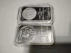 2x 5 Troy OZ Silvertowne Silver Bars