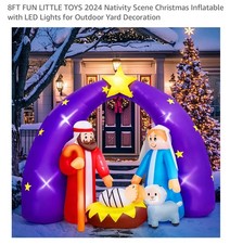 6-1/2ft Christmas Inflatable Outdoor Nativity Set