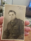 Vintage Photo Snapshot Handsome Soldier WW2 Identified (F9)
