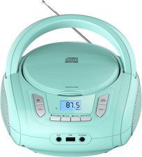 Portable CD Player Boombox with Bluetooth,FM Radio,USB MP3 Playback,CD Players f