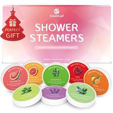 Shower Steamers Aromatherapy, Self Care Birthday 1 Count Pack of 8 , White