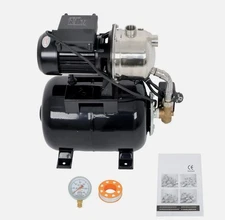 1.6HP 1320GPH 115V Shallow Well Pump Stainless Steel Pump With Pressure Tank