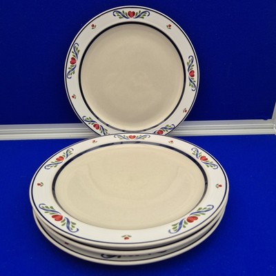 Rayware Teller Herz Design 27 cm Stonewear rund Speiseteller x4