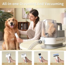Pet Grooming Kit, 5 In 1 Dog Grooming Kit With 2 Suction Mode, Low Noise Dog Hai