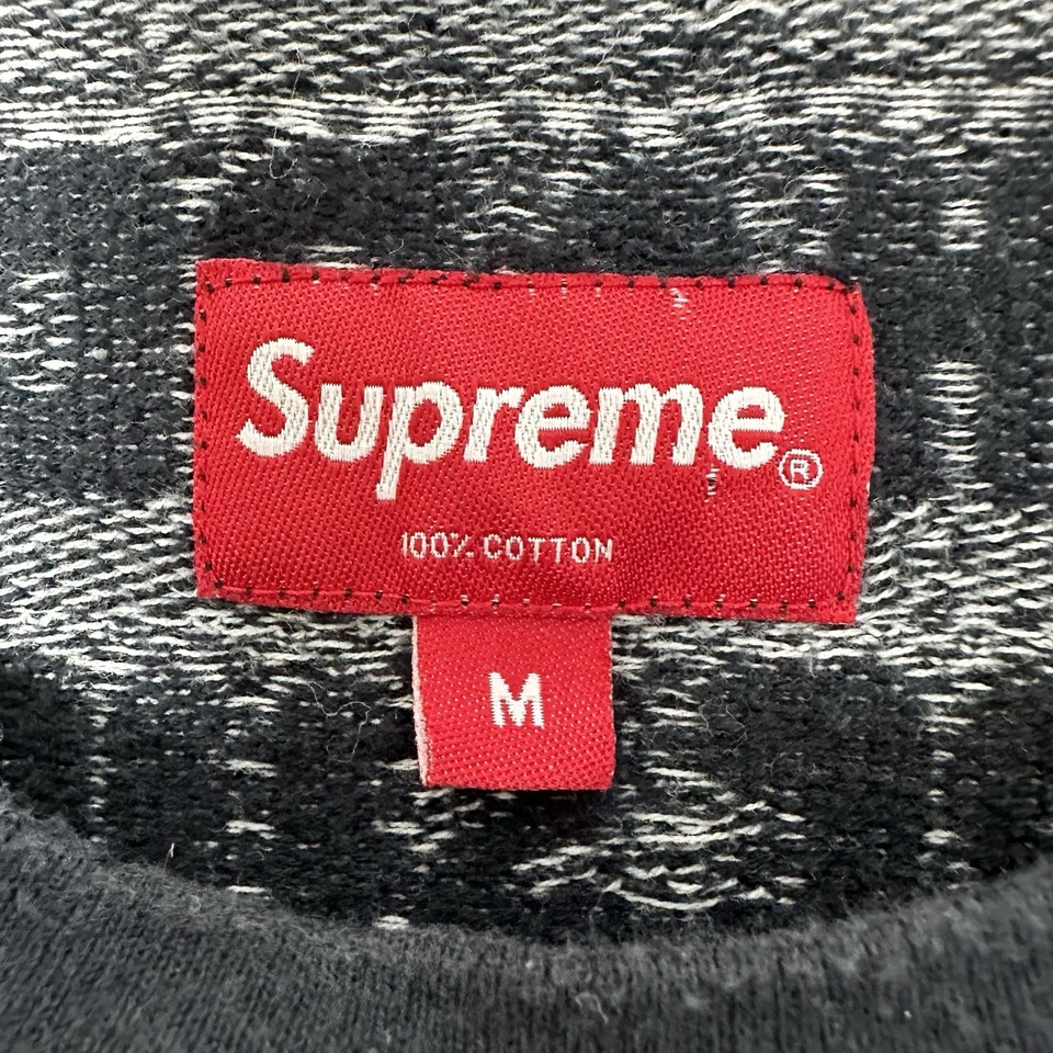 Supreme Men’s Super Hardcore Patterned Crewneck Sweater Size M - Image 4 of 4