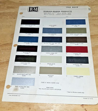 1968 Buick Paint Chip Chart R-m Original Riviera Electra Special Wildcat Skylark 1968 Buick Paint Chip Chart R-m Original Riviera Electra Special Wildcat Skylark
