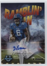 2022 Bowman U Chrome Ramblin' Man Auto 23/99 Zach Evans #RM-3 Auto pe8