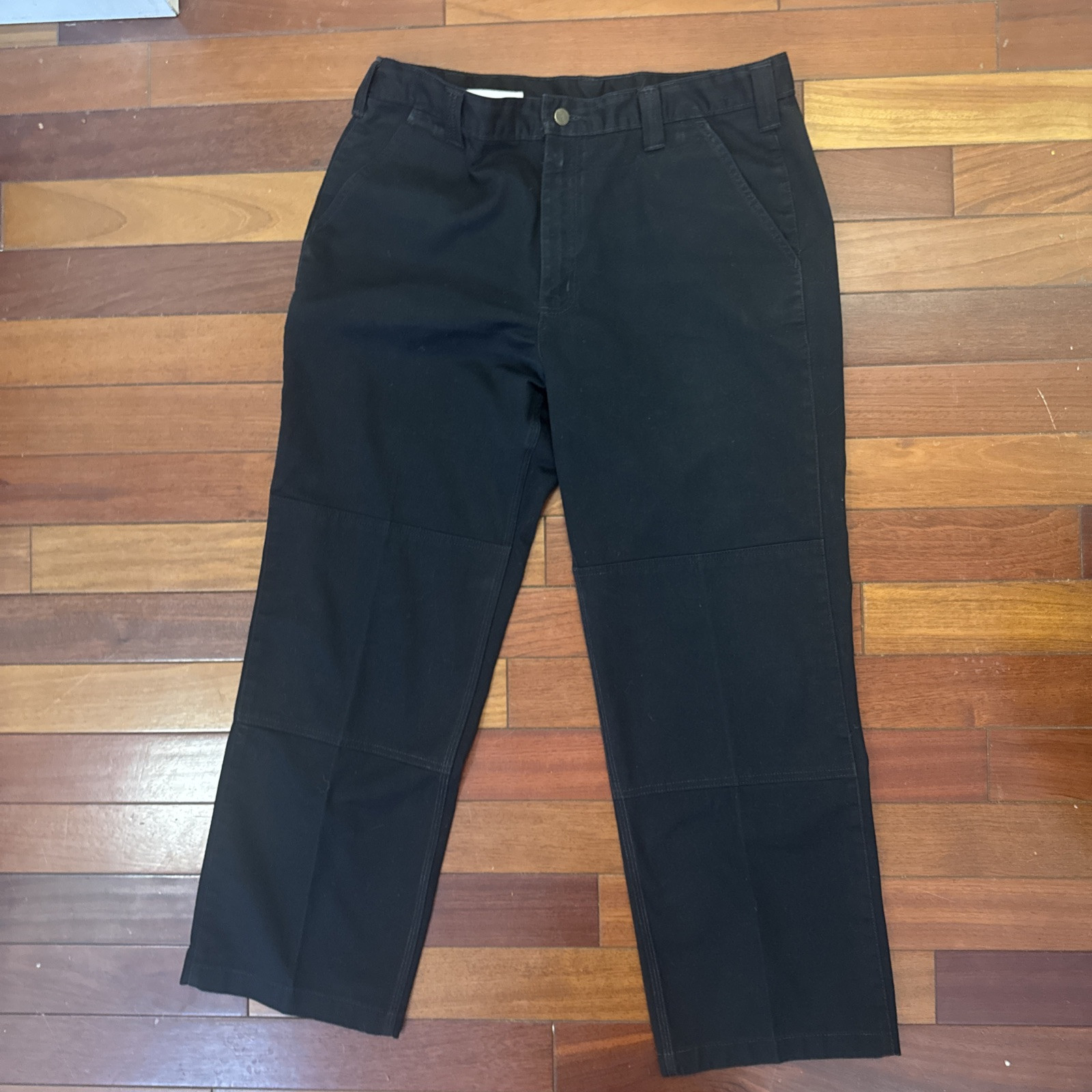 Carhartt Pants Mens 38 X 30 Black Double Knee  Twill Utility Workwear B316