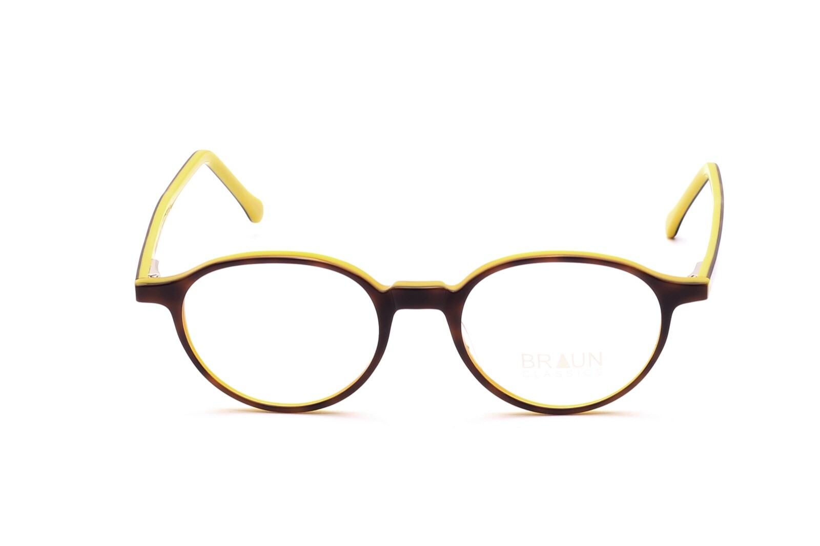 Винтажное ацетатное платье Brille Fassung от BRAUN CLASSICS Braun Gelb Flexbügel BC3