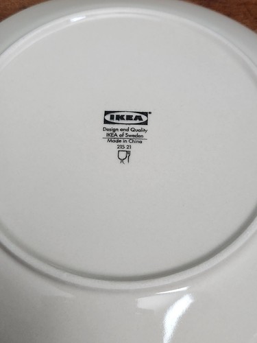Ikea 21521 Beige Tan Off White Salad Plates 7 5/8" Set of 4 - Picture 4 of 4