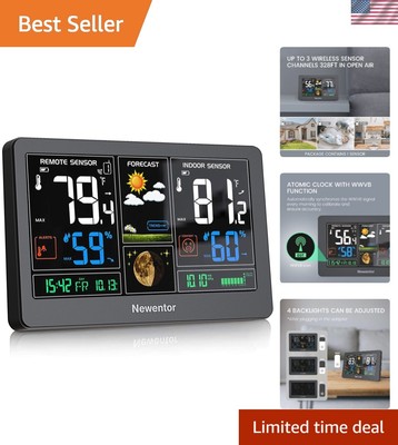 Advanced Forecast Station with Barometric Pressure Monitor - Large LCD Screen