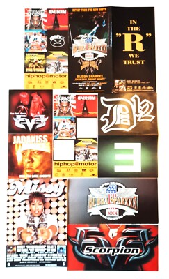 Oldschool Rap US Sticker Set D12, Eminem, Missy Elliott, Bubba Sparks, Eve usw.