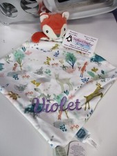 Fox Knotted Security Blanket Personalized Security Blanket Baby Blankie
