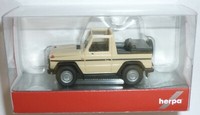 Herpa 420860 Mb G-Modell Cabrio Kurzer Radstand Sandbeige 1:87 Spur H0