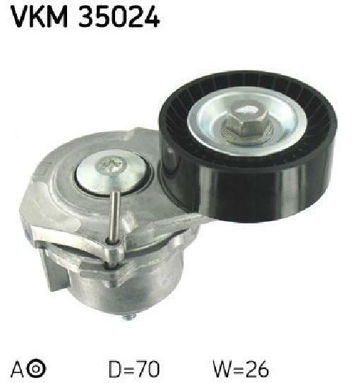 Skf Poulie-Tendeur, Courroie Trapézoïdale À Nervures Vkm 35024 Vkm35024 Chevrolet;Opel;Vauxhall - Image 2