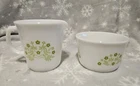 Vintage Pyrex Summer Impressions Creamer And Sugar Dish Set - No Lid