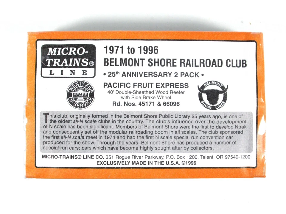 N Scale ***PACIFIC FRUIT Exp - BELMONT SHORE*** Reefer Set - Micro Trains **RARE - Image 3 of 3