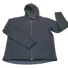 REI Co-op Jacket Black Casual Soft Shell Polyester Fleece Zip Pockets Men's M