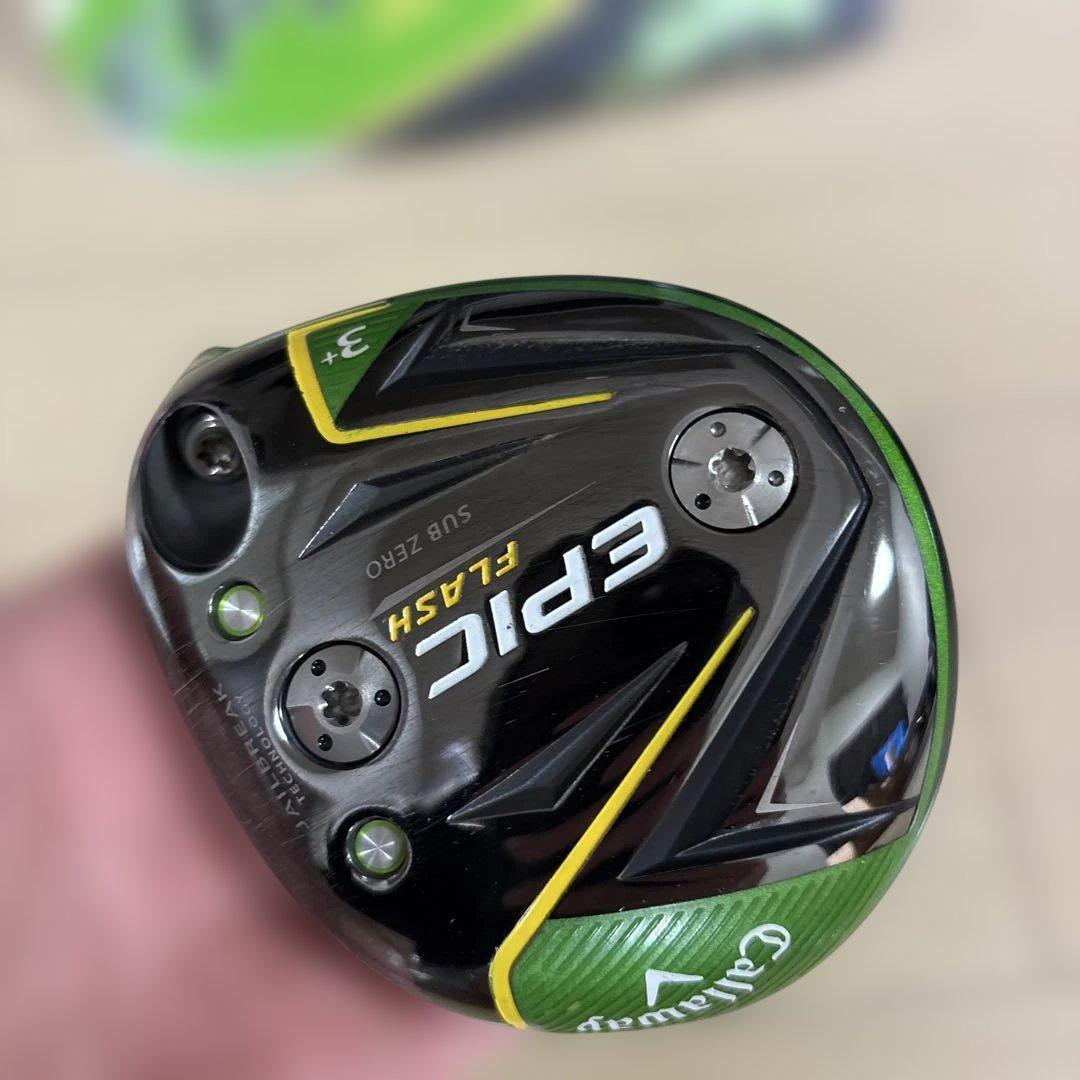 レフティ Callaway エピックフラッシュサブゼロ 3+w 13.5° Callaway Epic Flash Sub Zero 3W+ Fairway Wood Head only 13.5