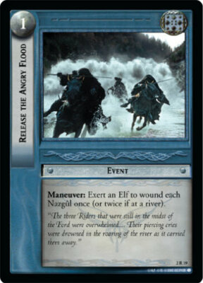LOTR MOM MINES OF MORIA RELEASE THE ANGRY FLOOD 2R19 FOIL + Regular Pair