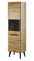 Vitrine Nordi NWT53 Wohnzimmerschrank 53X197X40 Cm Schrank Vitrinenschrank