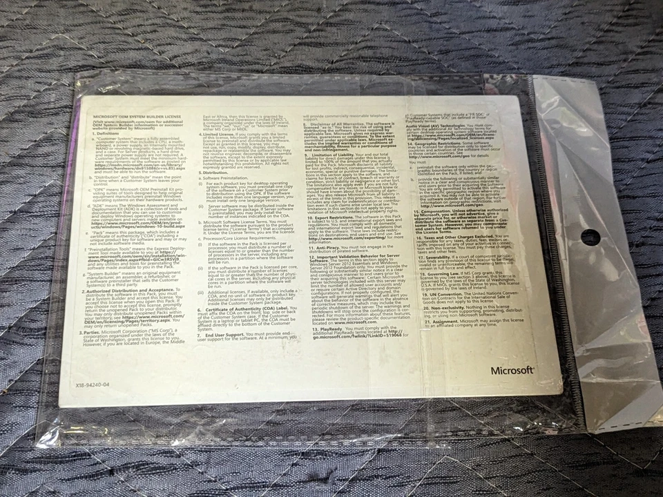 NUEVO Windows Server Standard 2016 Eng 1pk DSP OEI 2CR Media menos APOS ADDLIC Foto 3 de 3