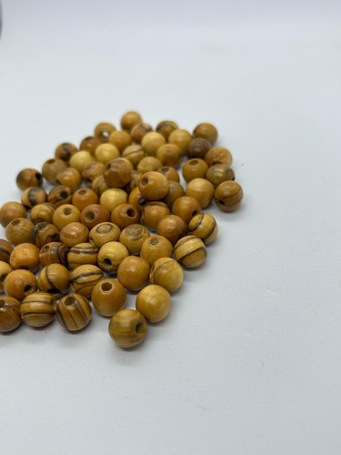 Beads - Olive Wood Holyland Round Beads- Rosaries Bracelets Gift - Various Sizes - Picture 55 of 60
