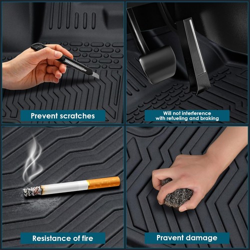 Car Floor Mats for 2016-2019 Chevrolet Cruze No Fit 2016 Cruze Limited Black 3pc - Picture 7 of 14