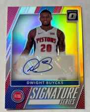 2017 Panini Donruss Optic Signature Series Holo Silver Prizm Dwight Buycks Auto