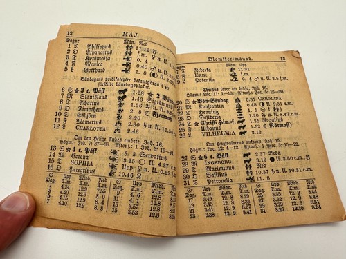 Antique Almanac Almanack SWEDISH 1900 A. H. Bobecks Tidaholm Sweden! - Picture 9 of 12