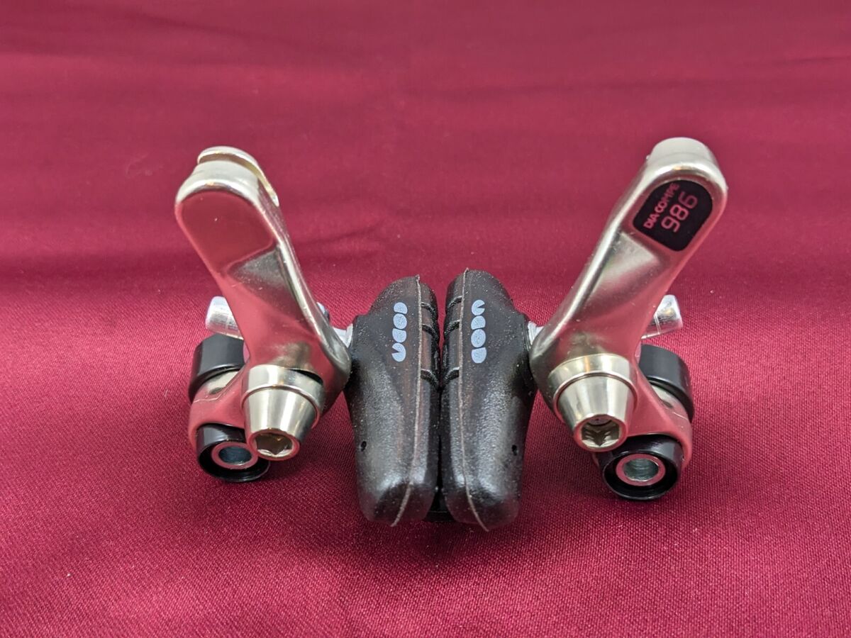 Dia-Compe Japan 986 Silver Cantilever Rear Brake Set CODA Dia-Compe Japan 986 Silver Cantilever Rear Brake Set CODA