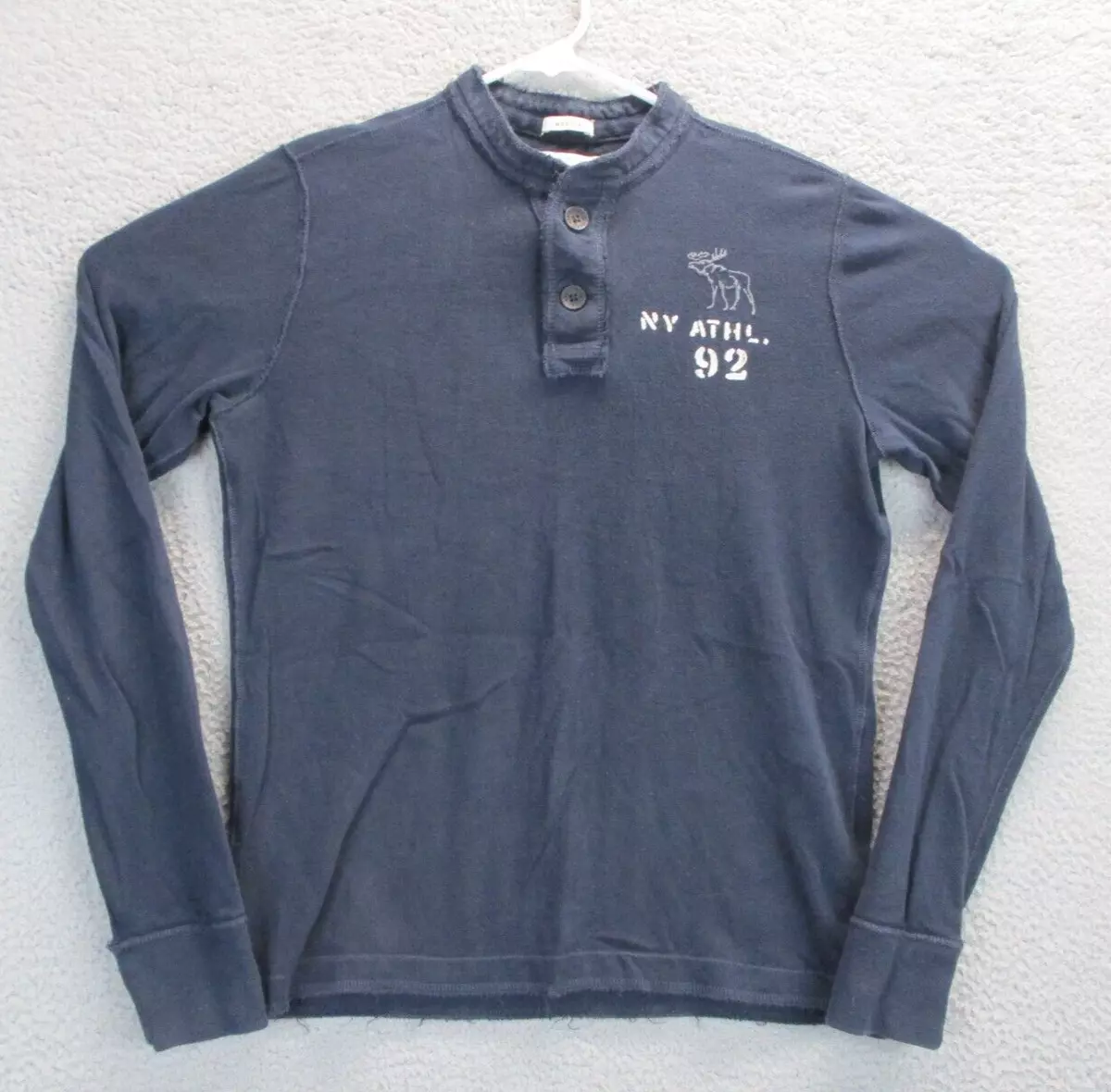 Abercrombie Fitch Shirt Youth Large 1892 Muscle Boy s Moose Long Sleeve Shirt