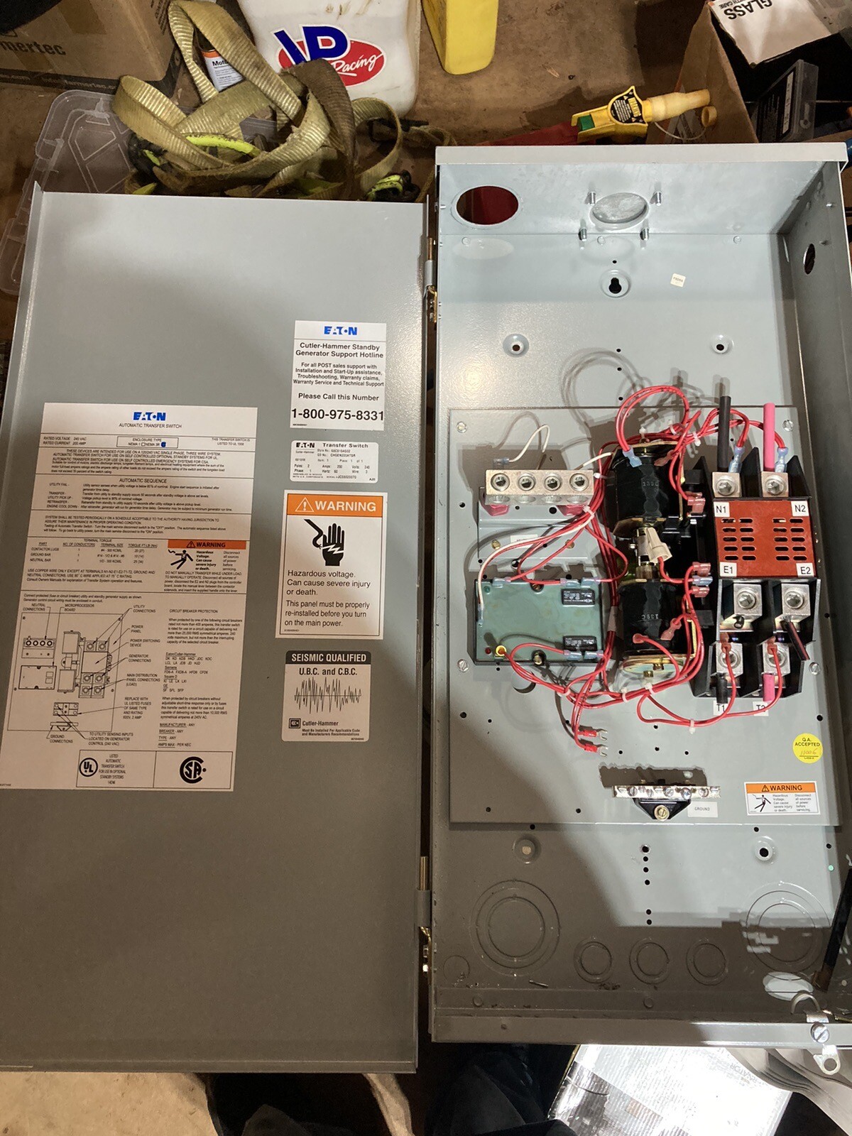 Cutler Hammer 200 amp automatic transfer switch. eBay