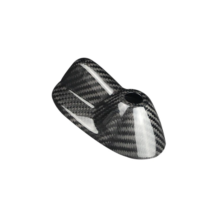 Capa de acabamento de teto para antena de carro de fibra de carbono preta para BMW Mini Cooper R55 R56 LCI - Imagem 2 de 4