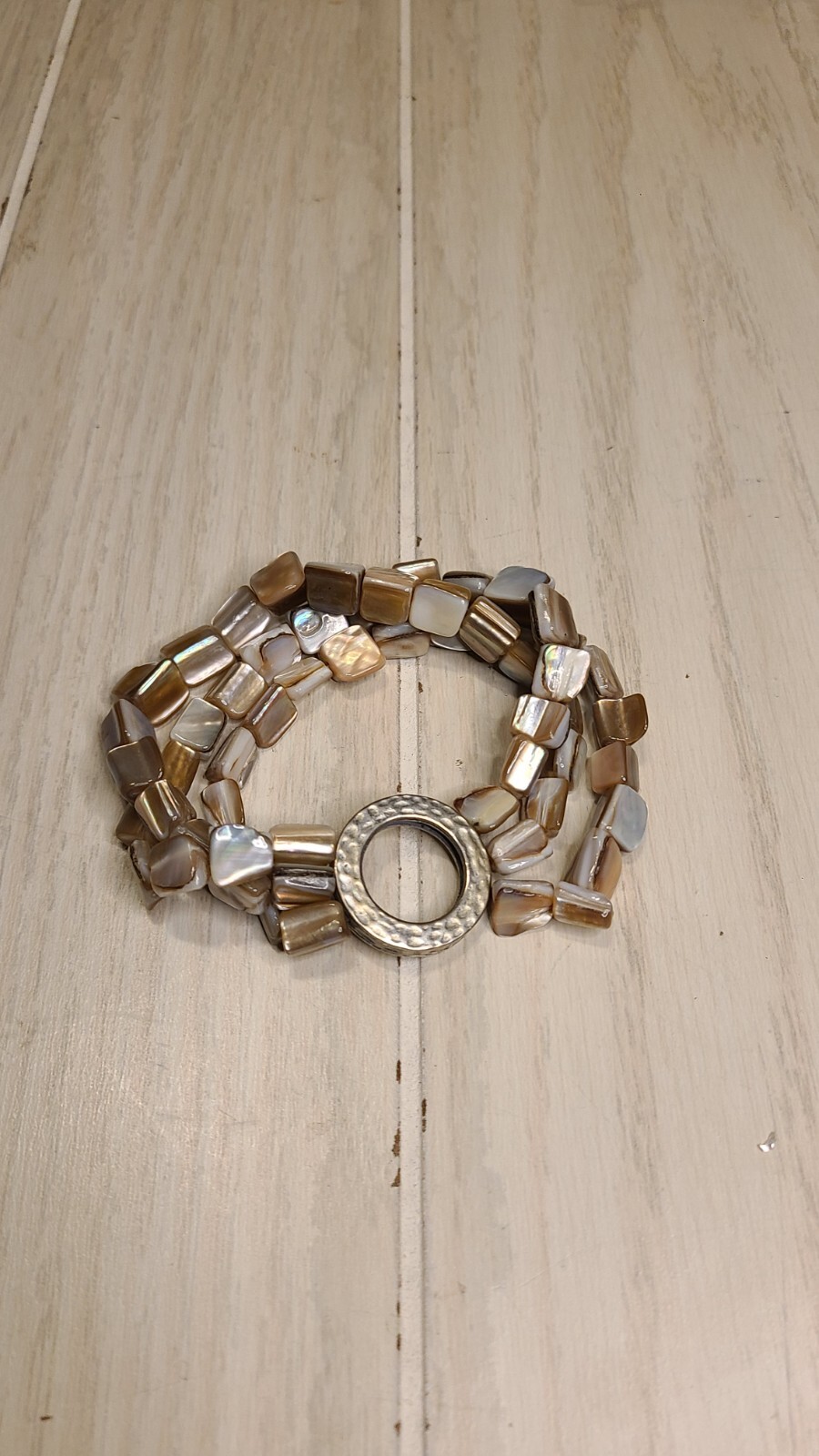 Abalone Shell Multistrand Expansion Bracelet - image 1