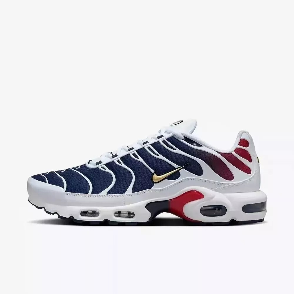 Nike Air Max Plus TN Men's Tuned PSG Paris Saint Germain White Air cushion  shoes